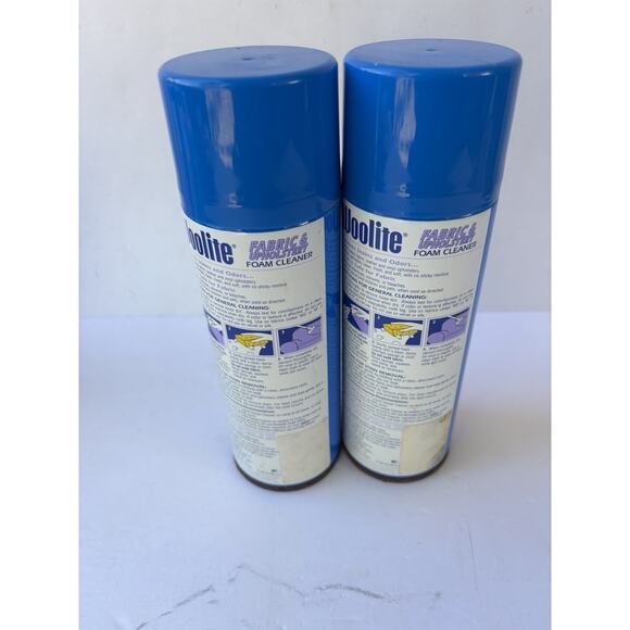 x2 Vtg Woolite Foam Cleaner Fabric & Upholstery Stain and Odor Eliminator 14 oz - Picture 2 of 6